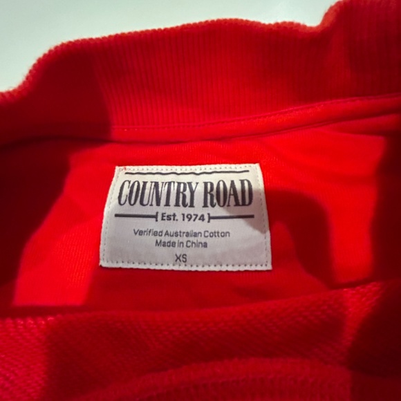 Country Road heritage sweatshirt, brand new without tags, red. size XS. - Picture 2 of 3